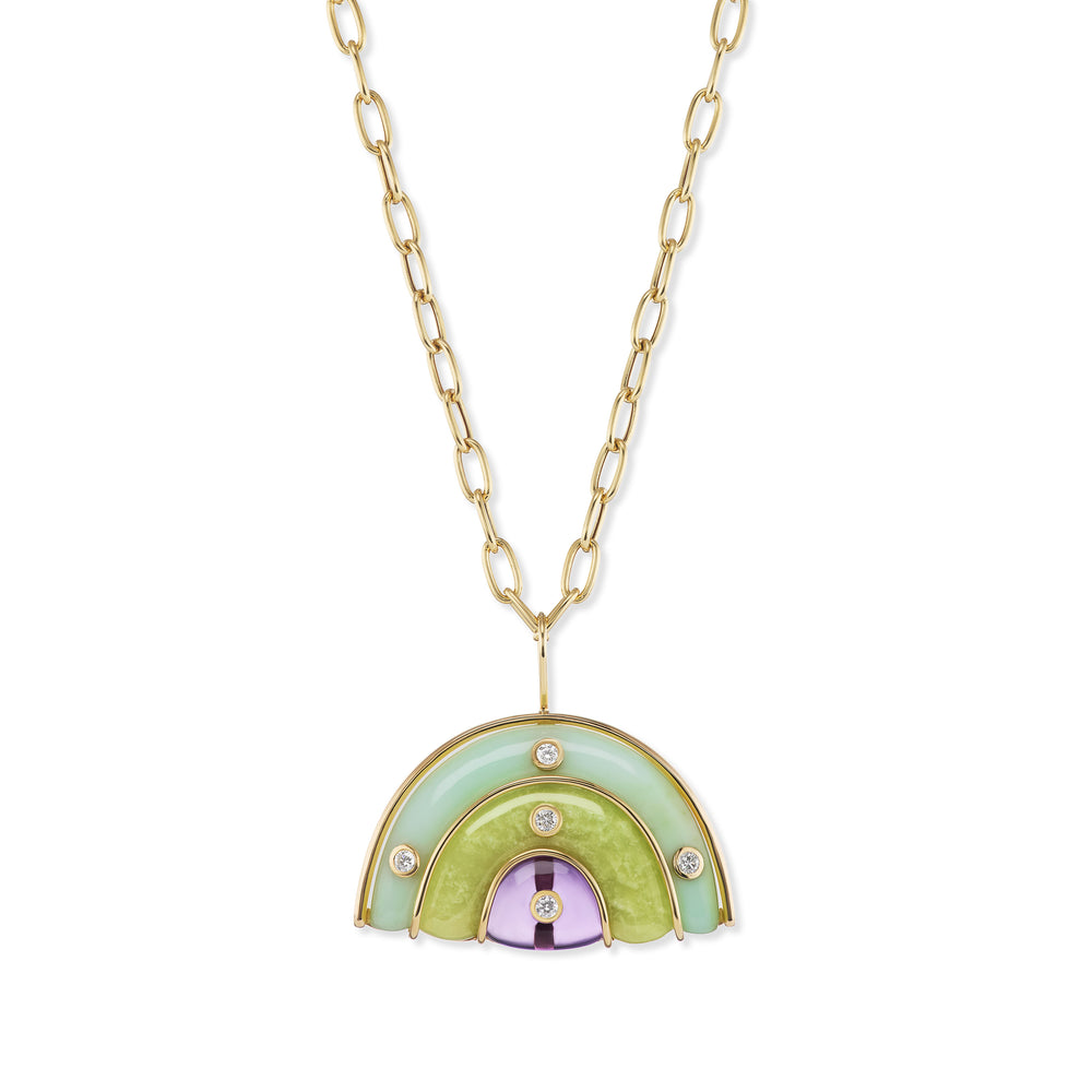 Medium Marianne Necklace on Oval Link Chain