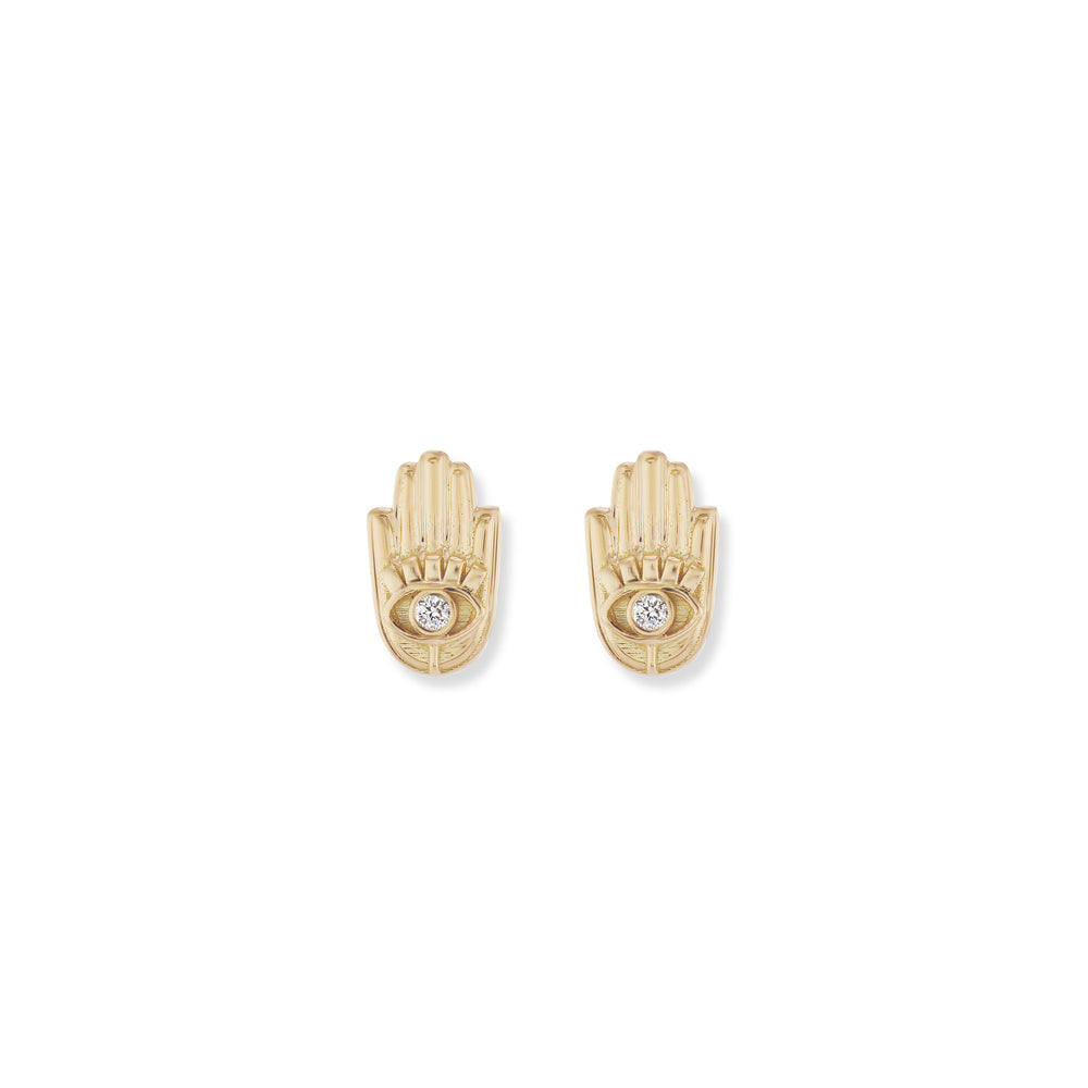 Hamsa Stud Earrings