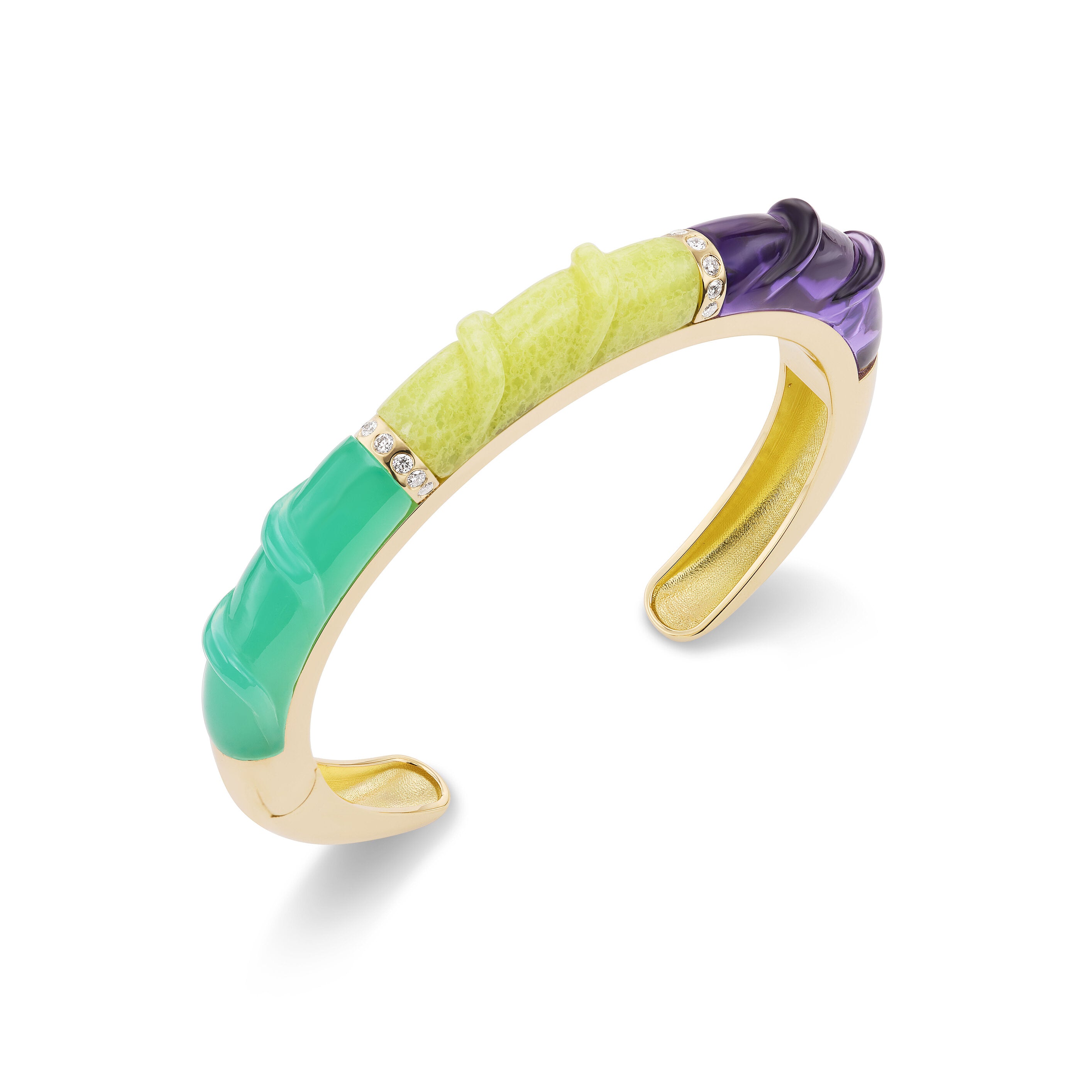 Carved Stone Friendship Cuff