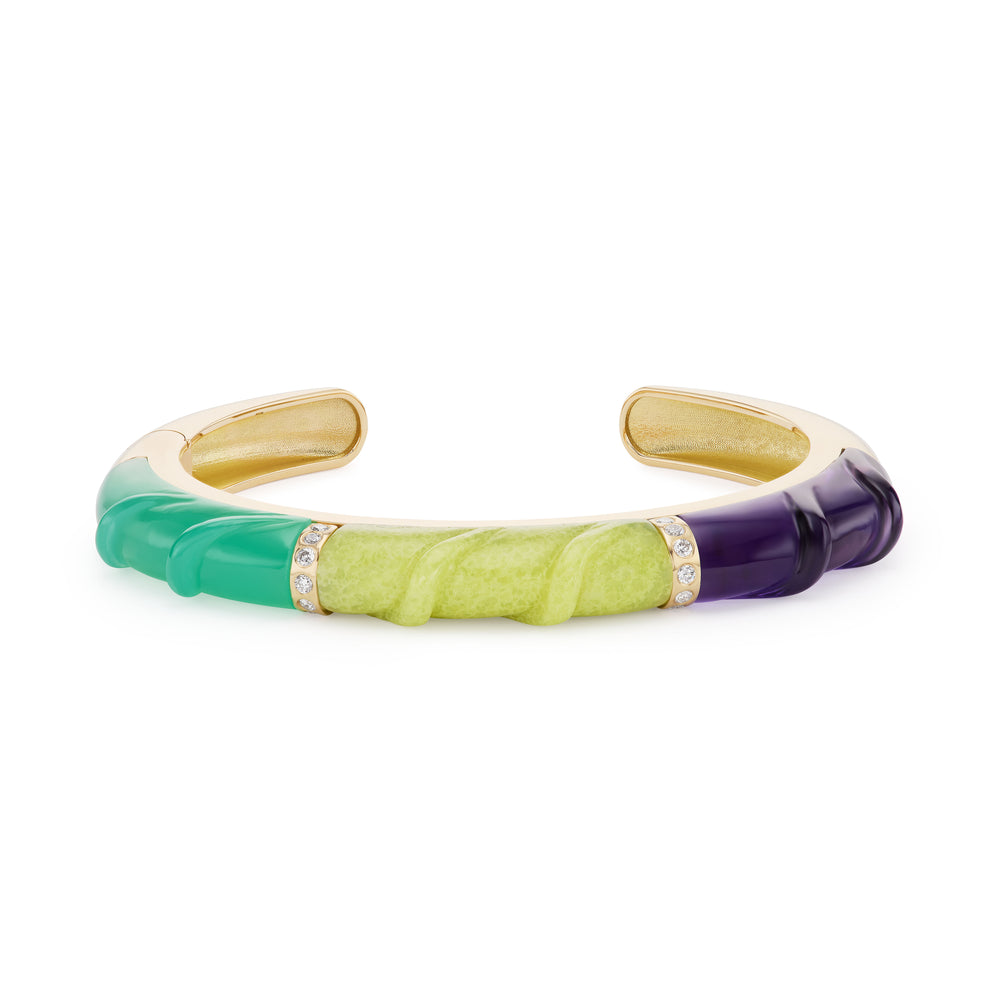 Carved Stone Friendship Cuff